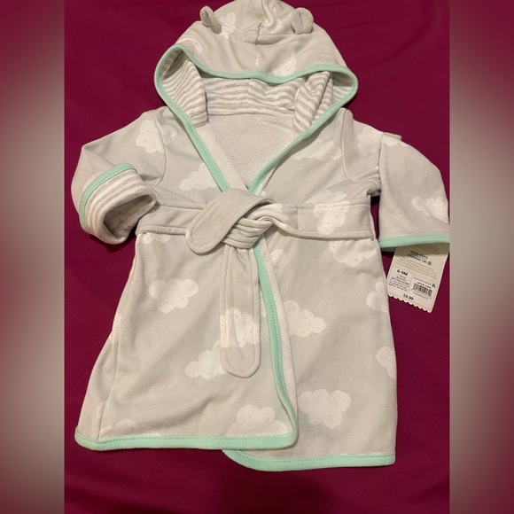 NWT Cloud Island Infant Hooded Bath Robe Size 6-9 months - Picture 1 of 3